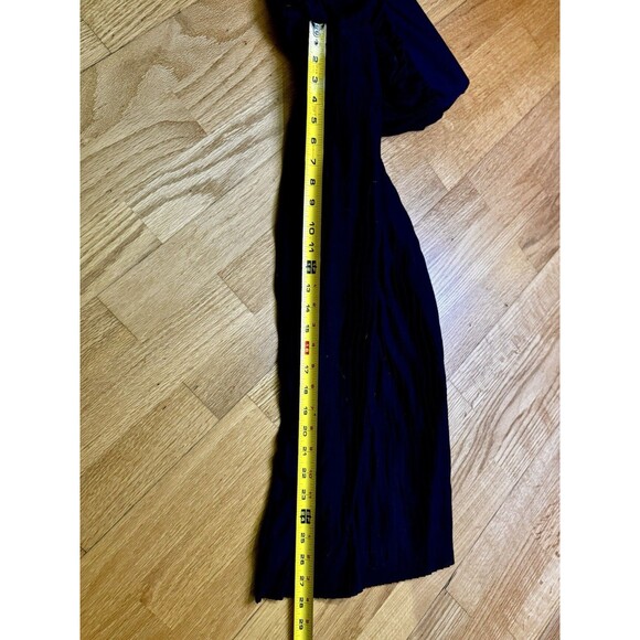 Anthropologie Women's Pleated Pull-On Palazzo Wide Leg Pants Navy Blue Size S - Picture 7 of 12